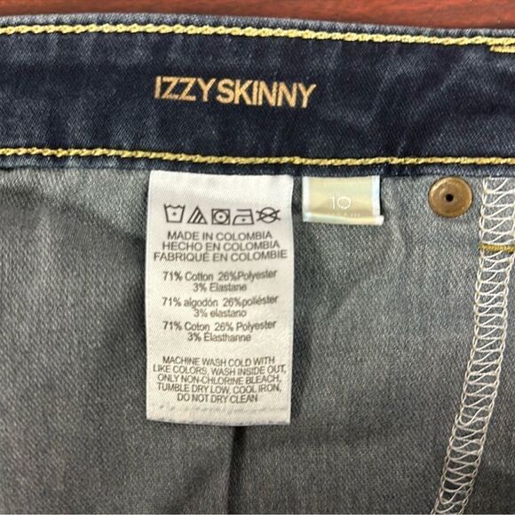 MK 10 IZZY SKINNY DARK WASH LIGHTWEIGHT 28” INSEAM JEANS - Picture 5 of 13